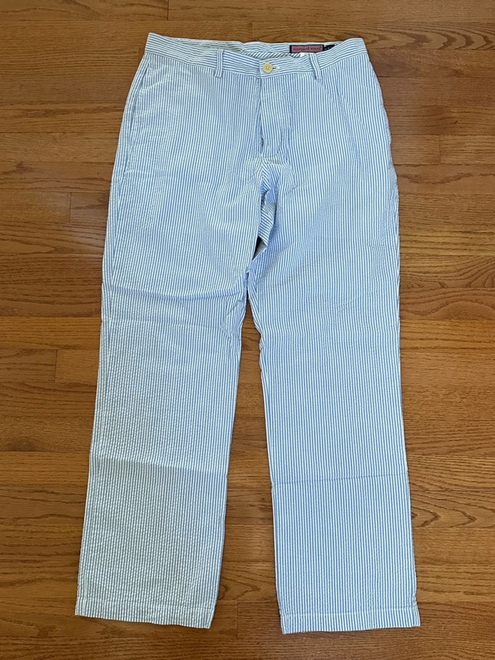 Vineyard Vines Men's Blue Seersucker Stripe Pants